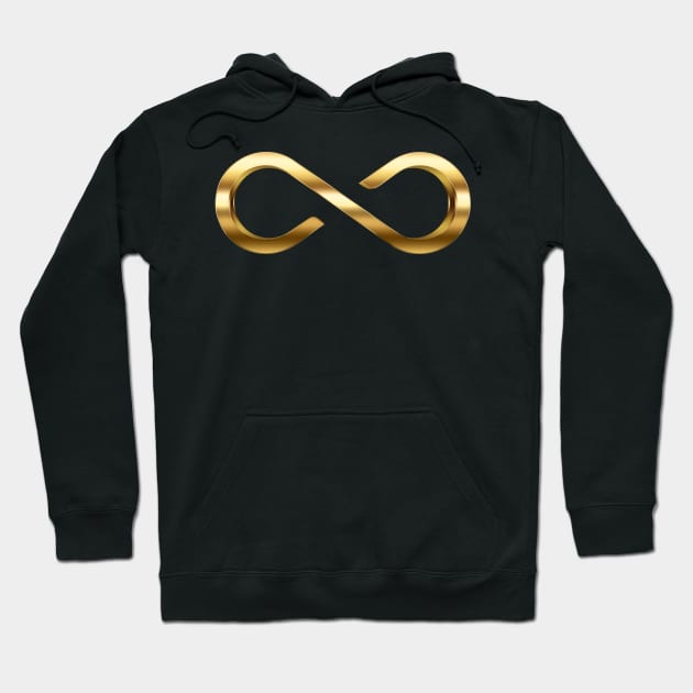 Gold Infinity Symbol For Autism Hoodie by yphien